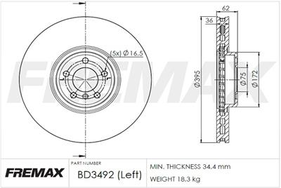 FREMAX BD-3492 EAN: 7893233034927.