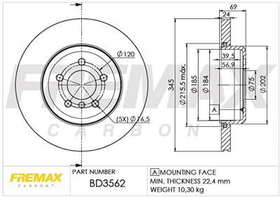 FREMAX BD-3562 EAN: 7893233035627.