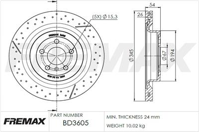 FREMAX BD-3605 EAN: 7893233036051.
