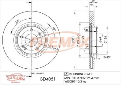 FREMAX BD-4051 EAN: 7893233040515.