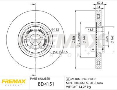 FREMAX BD-4151 EAN: 7893233041512.