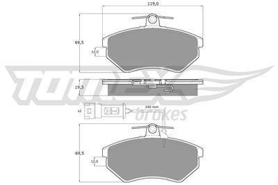 TOMEX Brakes TX 10-111 Číslo výrobce: 10-111. EAN: 5906485550021.