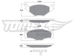 TOMEX Brakes TX 10-14