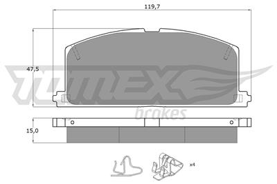 TOMEX Brakes TX 10-17 Číslo výrobce: 10-17. EAN: 5906485550106.