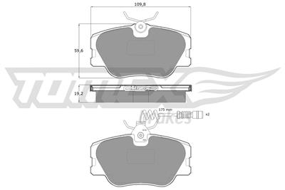 TOMEX Brakes TX 10-211 Číslo výrobce: 10-211. EAN: 5906485550182.