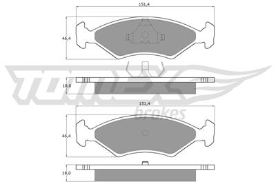 TOMEX Brakes TX 10-28 Číslo výrobce: 10-28. EAN: 5906485550311.