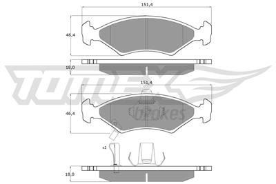 TOMEX Brakes TX 10-29 Číslo výrobce: 10-29. EAN: 5906485550342.