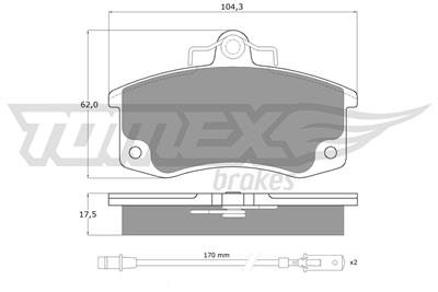 TOMEX Brakes TX 10-361 Číslo výrobce: 10-361. EAN: 5906485553077.