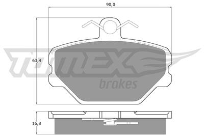 TOMEX Brakes TX 10-39 Číslo výrobce: 10-39. EAN: 5906485550489.
