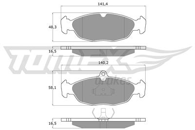 TOMEX Brakes TX 10-49 Číslo výrobce: 10-49. EAN: 5906485550656.