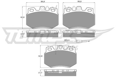 TOMEX Brakes TX 10-55 Číslo výrobce: 10-55. EAN: 5906485550779.