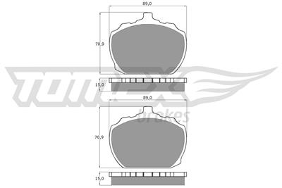 TOMEX Brakes TX 10-60 Číslo výrobce: 10-60. EAN: 5906485550854.