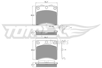 TOMEX Brakes TX 10-641 Číslo výrobce: 10-641. EAN: 5906485553480.