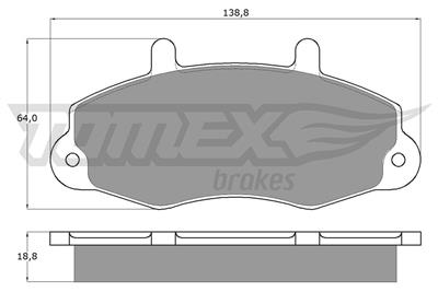 TOMEX Brakes TX 10-66 Číslo výrobce: 10-66. EAN: 5906485550939.