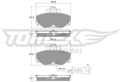 TOMEX Brakes TX 10-671 Číslo výrobce: 10-671. EAN: 5906485550953.