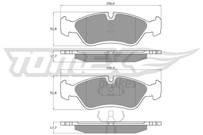 TOMEX Brakes TX 10-68 Číslo výrobce: 10-68. EAN: 5906485550960.