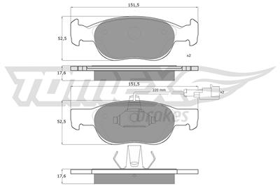 TOMEX Brakes TX 10-711 Číslo výrobce: 10-711. EAN: 5906485551042.