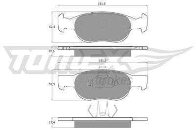 TOMEX Brakes TX 10-71 Číslo výrobce: 10-71. EAN: 5906485551035.
