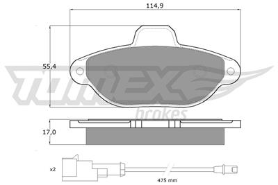 TOMEX Brakes TX 10-721 Číslo výrobce: 10-721. EAN: 5906485553046.