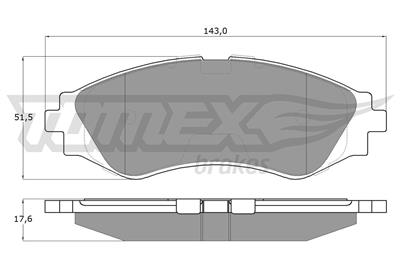TOMEX Brakes TX 10-74 Číslo výrobce: 10-74. EAN: 5906485551097.