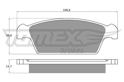 TOMEX Brakes TX 10-75 Číslo výrobce: 10-75. EAN: 5906485551103.