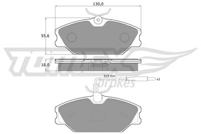 TOMEX Brakes TX 10-76 Číslo výrobce: 10-76. EAN: 5906485551110.