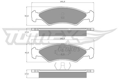TOMEX Brakes TX 10-84 Číslo výrobce: 10-84. EAN: 5906485551202.