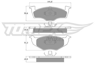 TOMEX Brakes TX 10-86 Číslo výrobce: 10-86. EAN: 5906485551226.