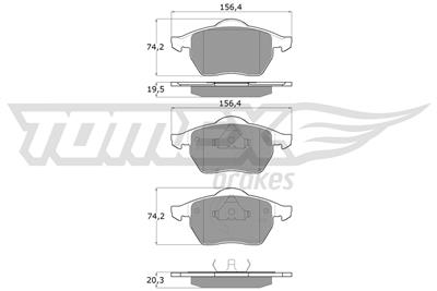 TOMEX Brakes TX 10-94 Číslo výrobce: 10-94. EAN: 5906485551301.