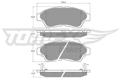 TOMEX Brakes TX 10-96 Číslo výrobce: 10-96. EAN: 5906485551332.