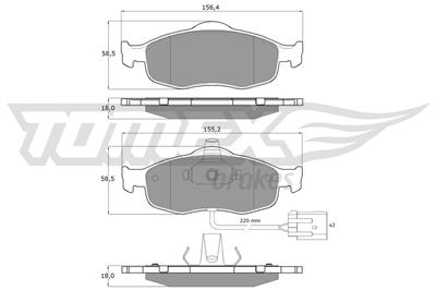 TOMEX Brakes TX 11-191 Číslo výrobce: 11-191. EAN: 5906485551615.