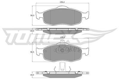TOMEX Brakes TX 11-19 Číslo výrobce: 11-19. EAN: 5906485551608.