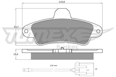 TOMEX Brakes TX 11-201 Číslo výrobce: 11-201. EAN: 5906485553022.