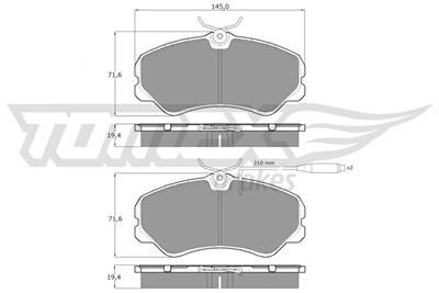 TOMEX Brakes TX 11-24 Číslo výrobce: 11-24. EAN: 5906485551660.
