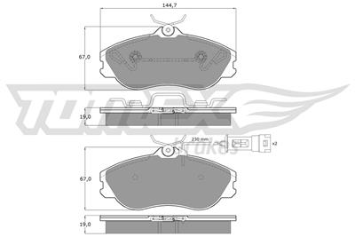 TOMEX Brakes TX 11-28 Číslo výrobce: 11-28. EAN: 5906485551707.