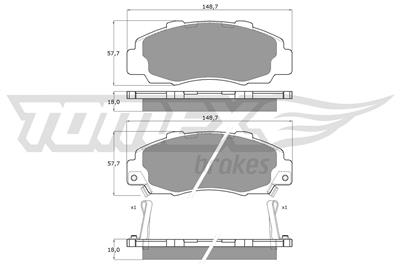 TOMEX Brakes TX 11-37 Číslo výrobce: 11-37. EAN: 5906485551790.