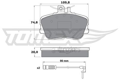 TOMEX Brakes TX 11-461 Číslo výrobce: 11-461. EAN: 5906485553015.