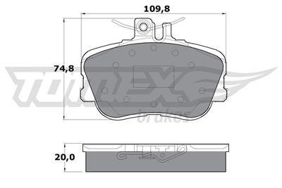 TOMEX Brakes TX 11-46 Číslo výrobce: 11-46. EAN: 5906485551882.