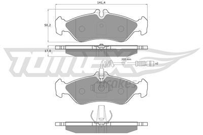 TOMEX Brakes TX 11-501 Číslo výrobce: 11-501. EAN: 5906485552971.