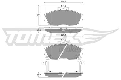 TOMEX Brakes TX 11-51 Číslo výrobce: 11-51. EAN: 5906485551936.