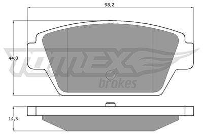 TOMEX Brakes TX 11-54 Číslo výrobce: 11-54. EAN: 5906485551967.