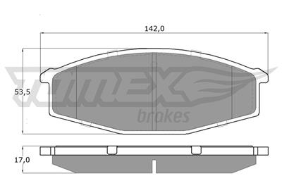 TOMEX Brakes TX 11-56 Číslo výrobce: 11-56. EAN: 5906485551981.