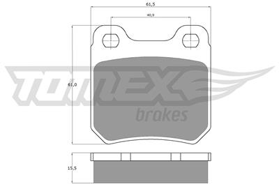 TOMEX Brakes TX 11-61 Číslo výrobce: 11-61. EAN: 5906485552032.