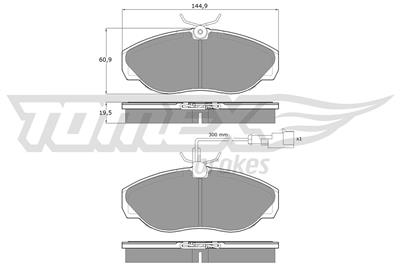 TOMEX Brakes TX 11-721 Číslo výrobce: 11-721. EAN: 5906485557518.