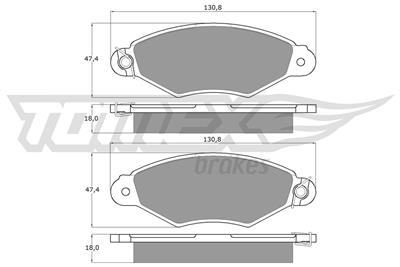TOMEX Brakes TX 11-75 Číslo výrobce: 11-75. EAN: 5906485552179.