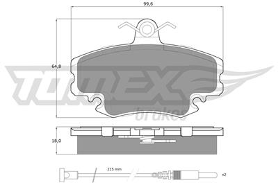 TOMEX Brakes TX 11-78 Číslo výrobce: 11-78. EAN: 5906485552209.