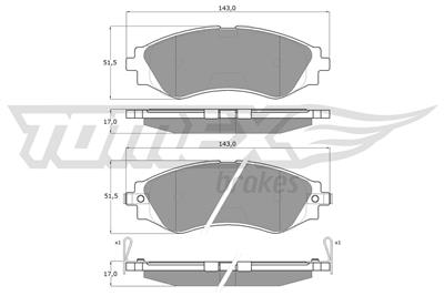 TOMEX Brakes TX 11-80 Číslo výrobce: 11-80. EAN: 5906485552247.