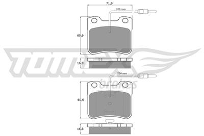TOMEX Brakes TX 11-97 Číslo výrobce: 11-97. EAN: 5906485552759.