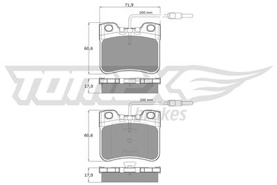 TOMEX Brakes TX 11-98 Číslo výrobce: 11-98. EAN: 5906485552766.