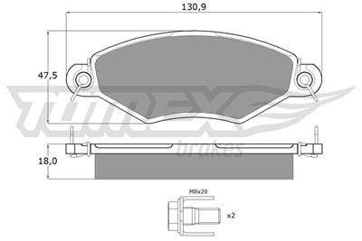 TOMEX Brakes TX 12-15 Číslo výrobce: 12-15. EAN: 5906485552933.